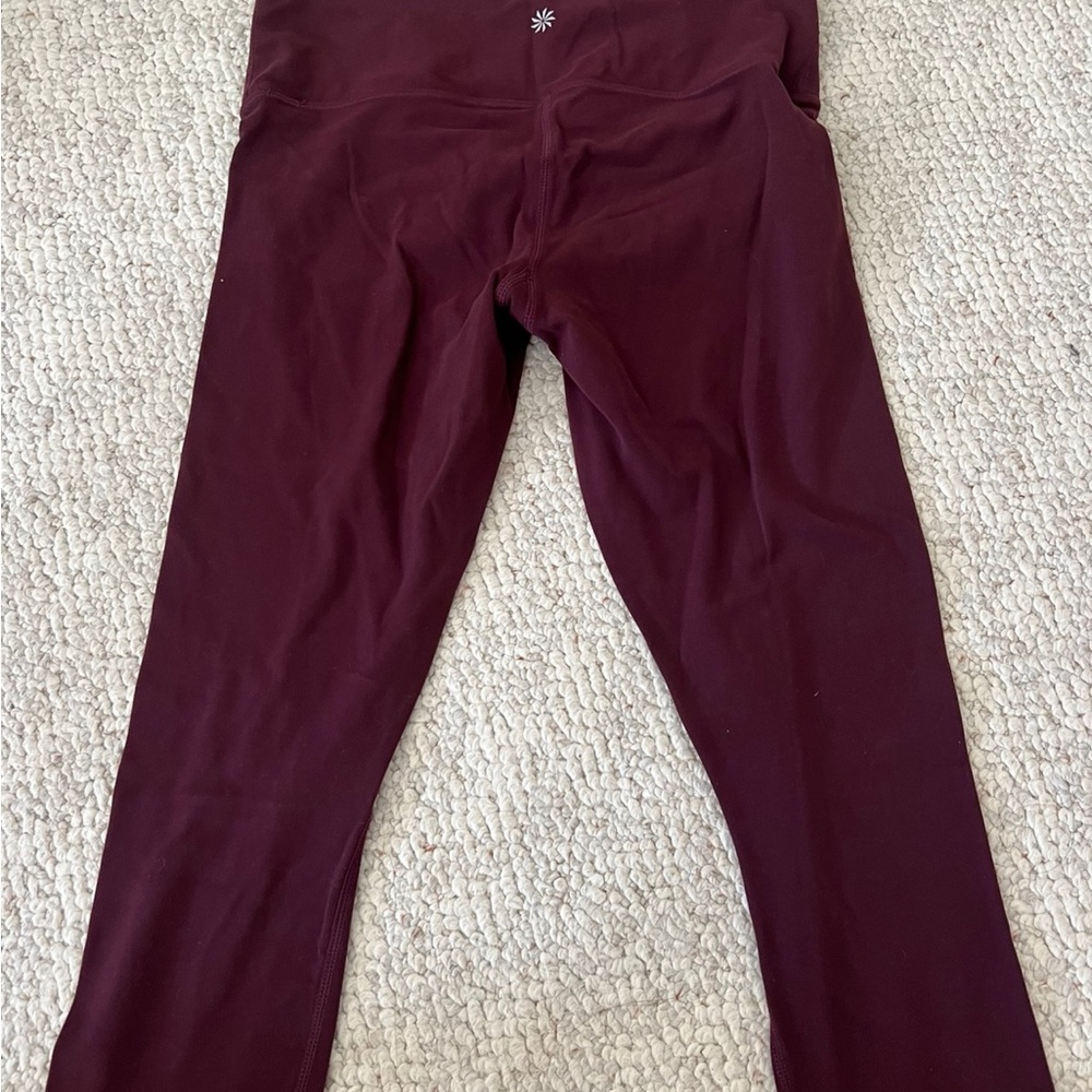 Maroon Athletic Leggings